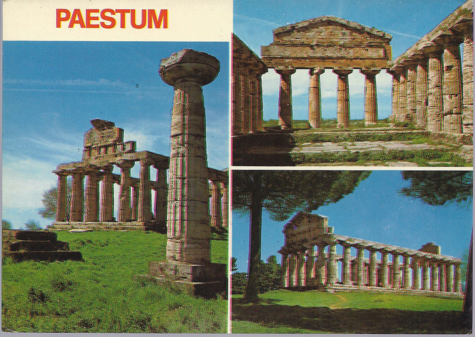PAESTUM - 3 VEDUTE - V 1979 - FG