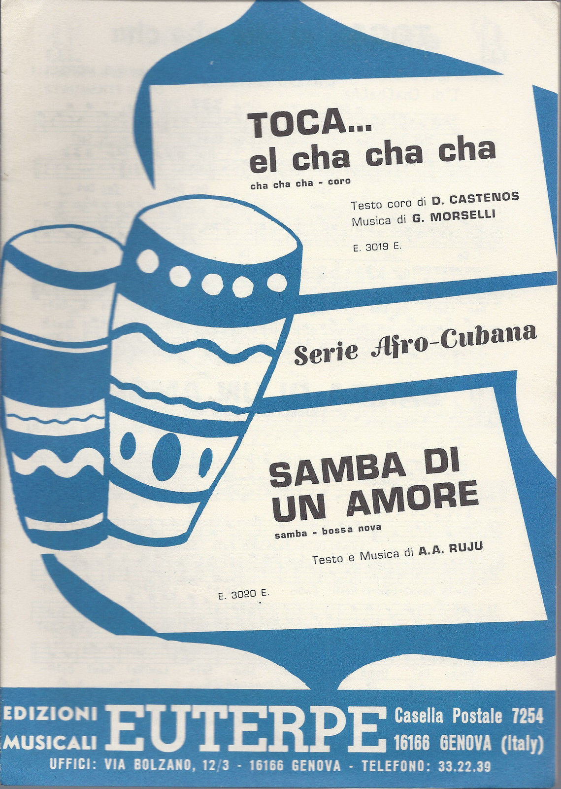 TOCA... EL CHA CHA CHA  Morselli - SAMBA DI UN AMORE  Ruju # SPARTITO - Euterpe