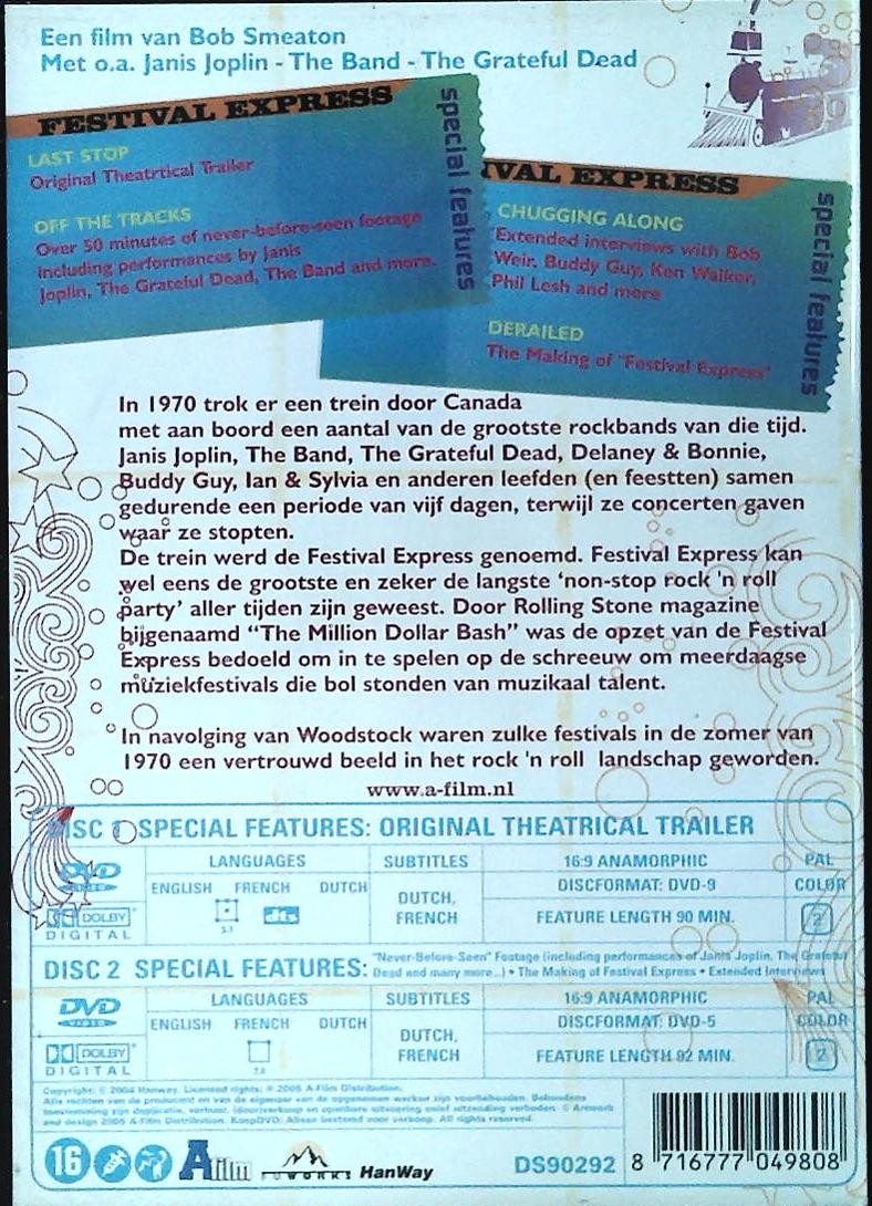 FESTIVAL EXPRESS - 2 DVD