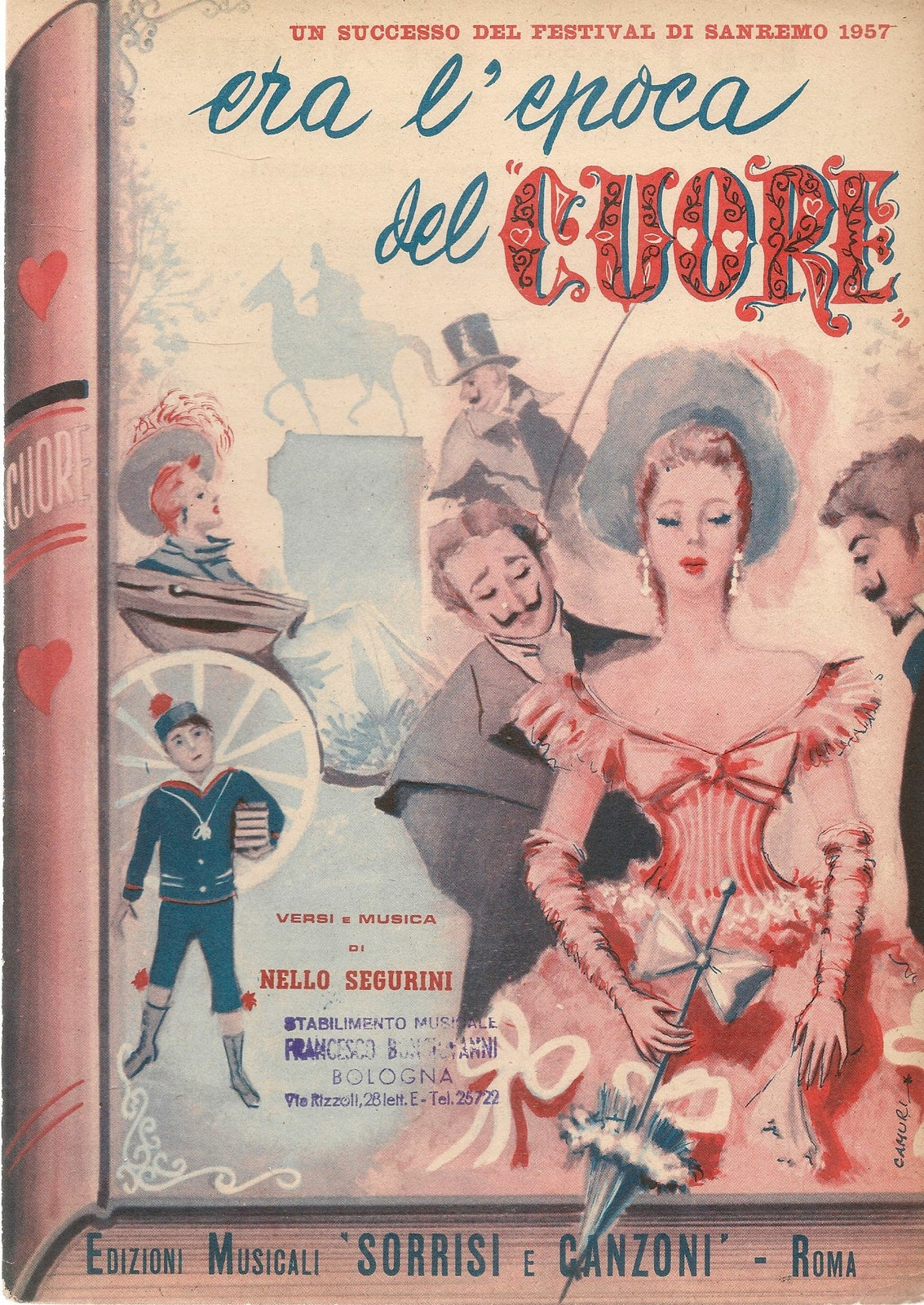 ERA L'EPOCA DEL CUORE - SANREMO 1957 - SPARTITO-SHEET MUSIC