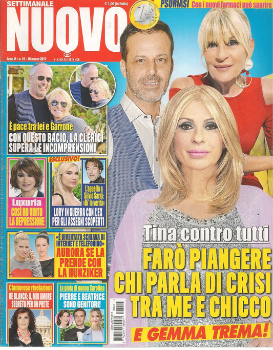 SETTIMANALE NUOVO N. 10-16 MARZO 2017  TINA CIPOLLARI  CLERICI PANDOLFI -OUTLET