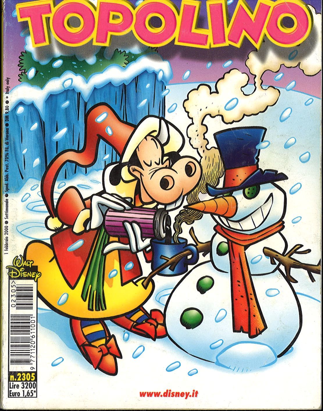 TOPOLINO N. 2305  -  1 FEBBRAIO 2000