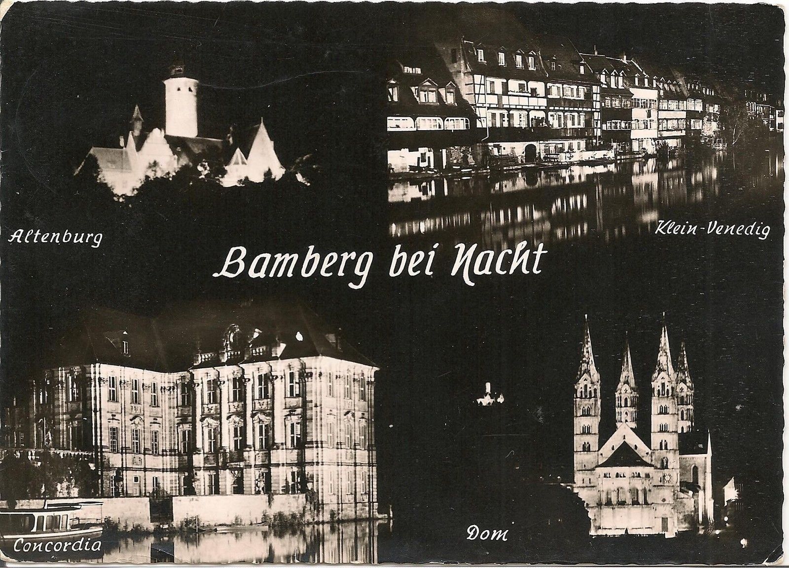 BAMBERG BEI NACHT - 4VEDUTE/4BILDER - V/G