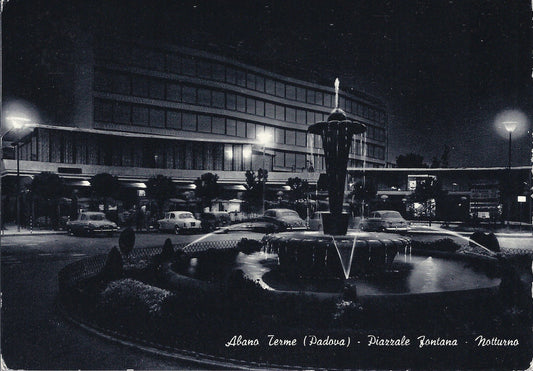 ABANO TERME - PIAZZALE FONTANA - NOTTURNO - V1966