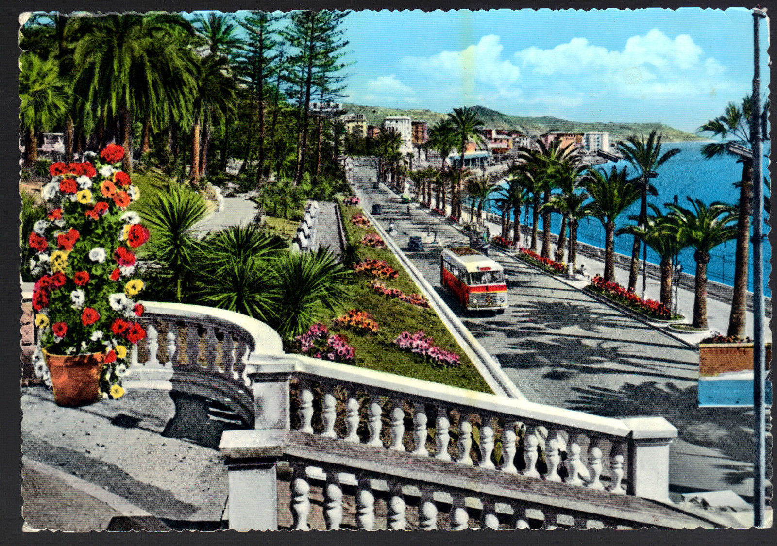SANREMO - VIALE E LUNGOMARE IMPERATRICE - V1961 - ACQUERELLA