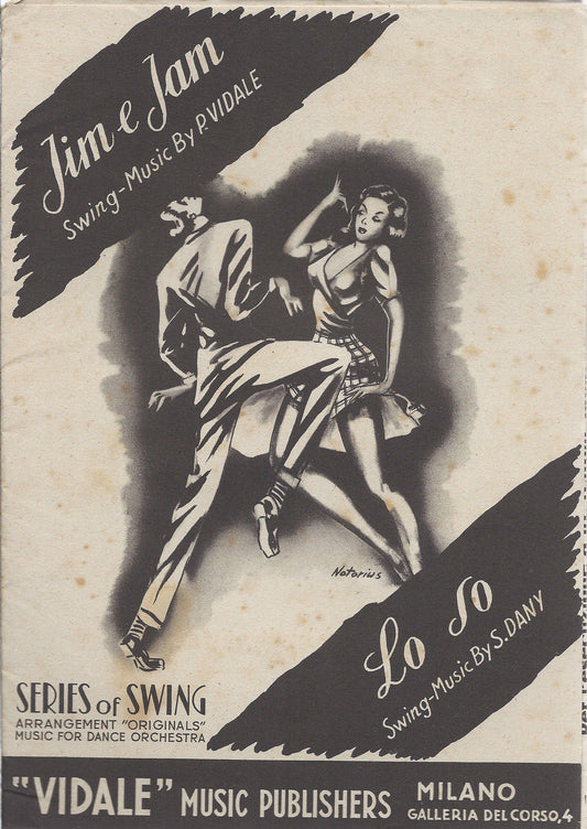 JIM E JAM  P.Vidale - LO SO  S. Dany # SPARTITO - Series of Swing