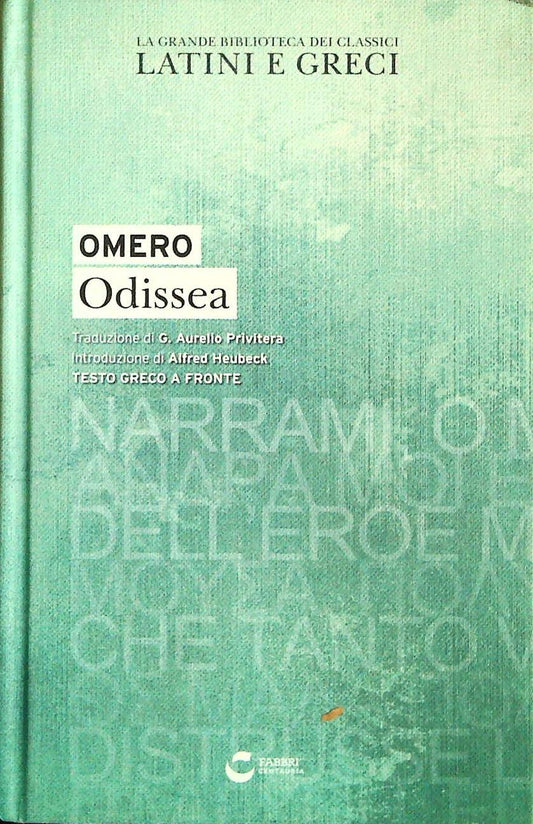 ODISSEA - OMERO - GREEK-ITALIAN TEXT