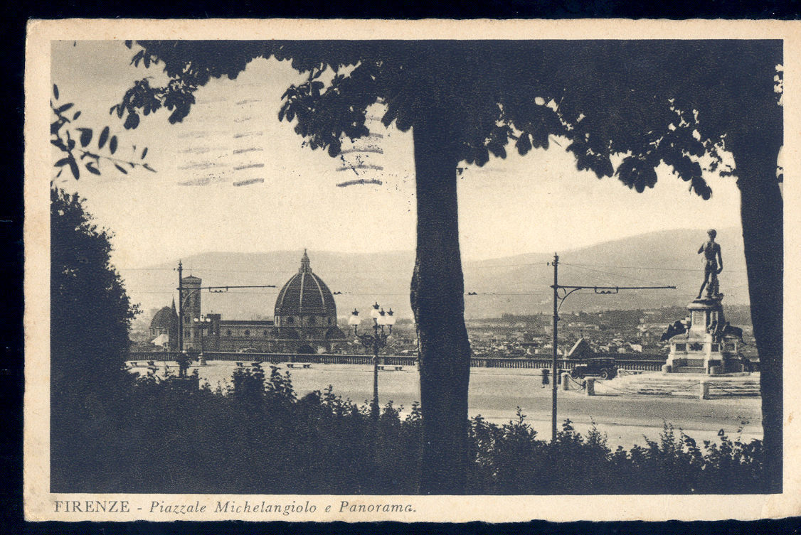FIRENZE - PIAZZALE MICHELANGIOLO E PANORAMA - V1936