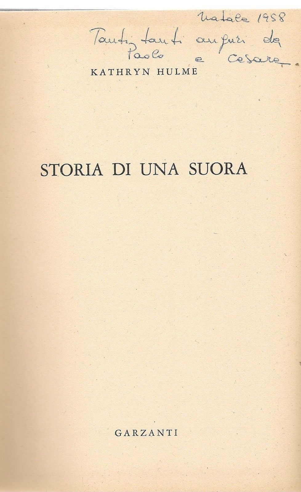STORIA DI UNA SUORA - KATHRYN HULME