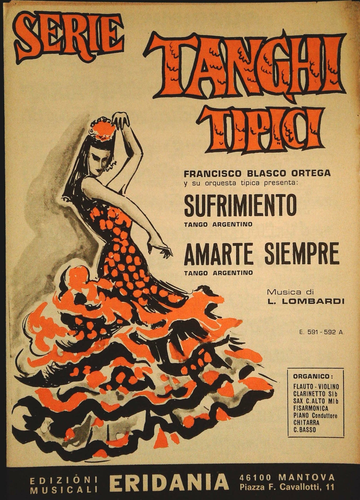 SUFRIMIENTO - AMARTE SIEMPRE - TANGHI TIPICI - SPARTITO-SHEET MUSIC