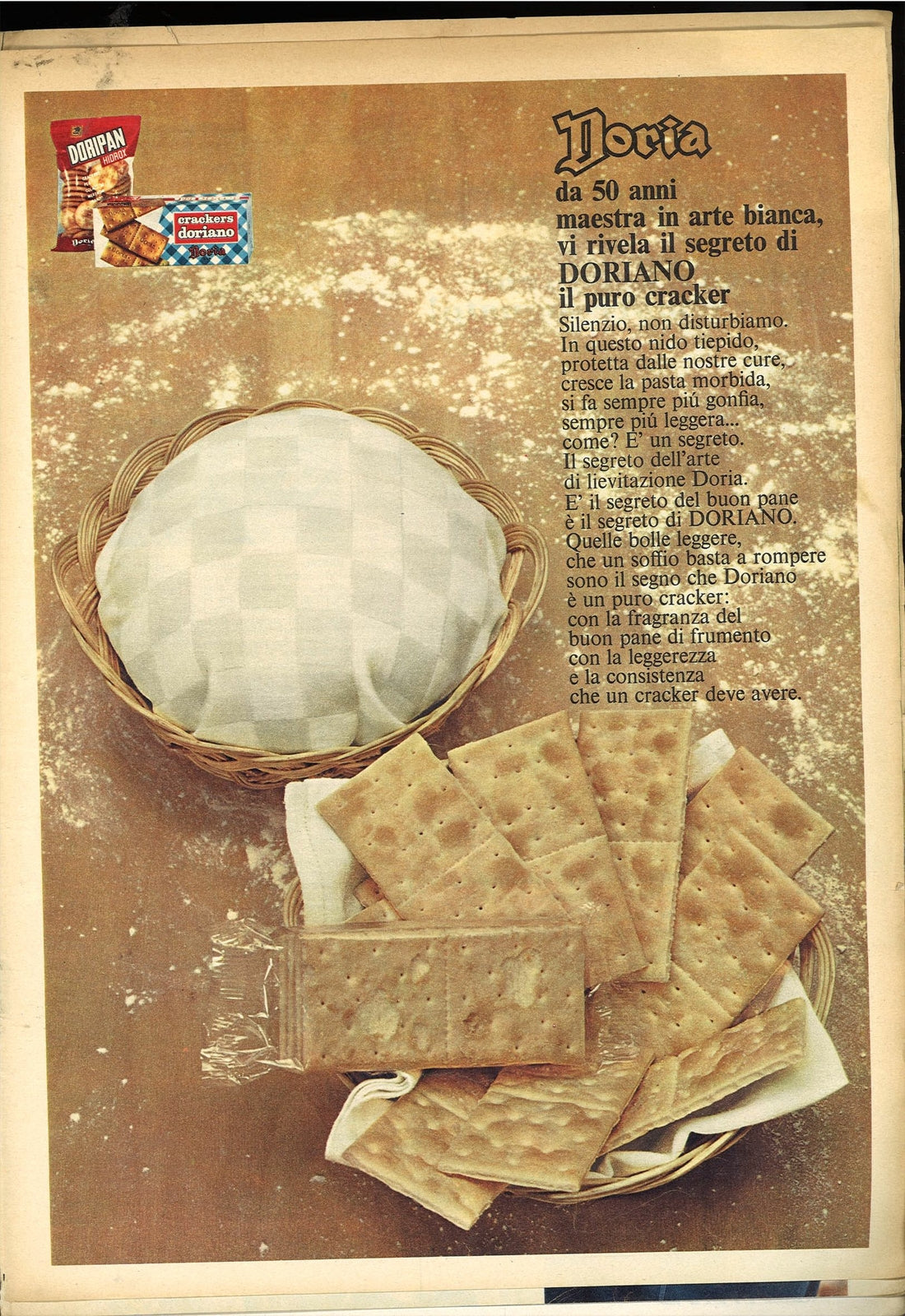 DORIA CRACKERS DORIANO- ADVERTISING