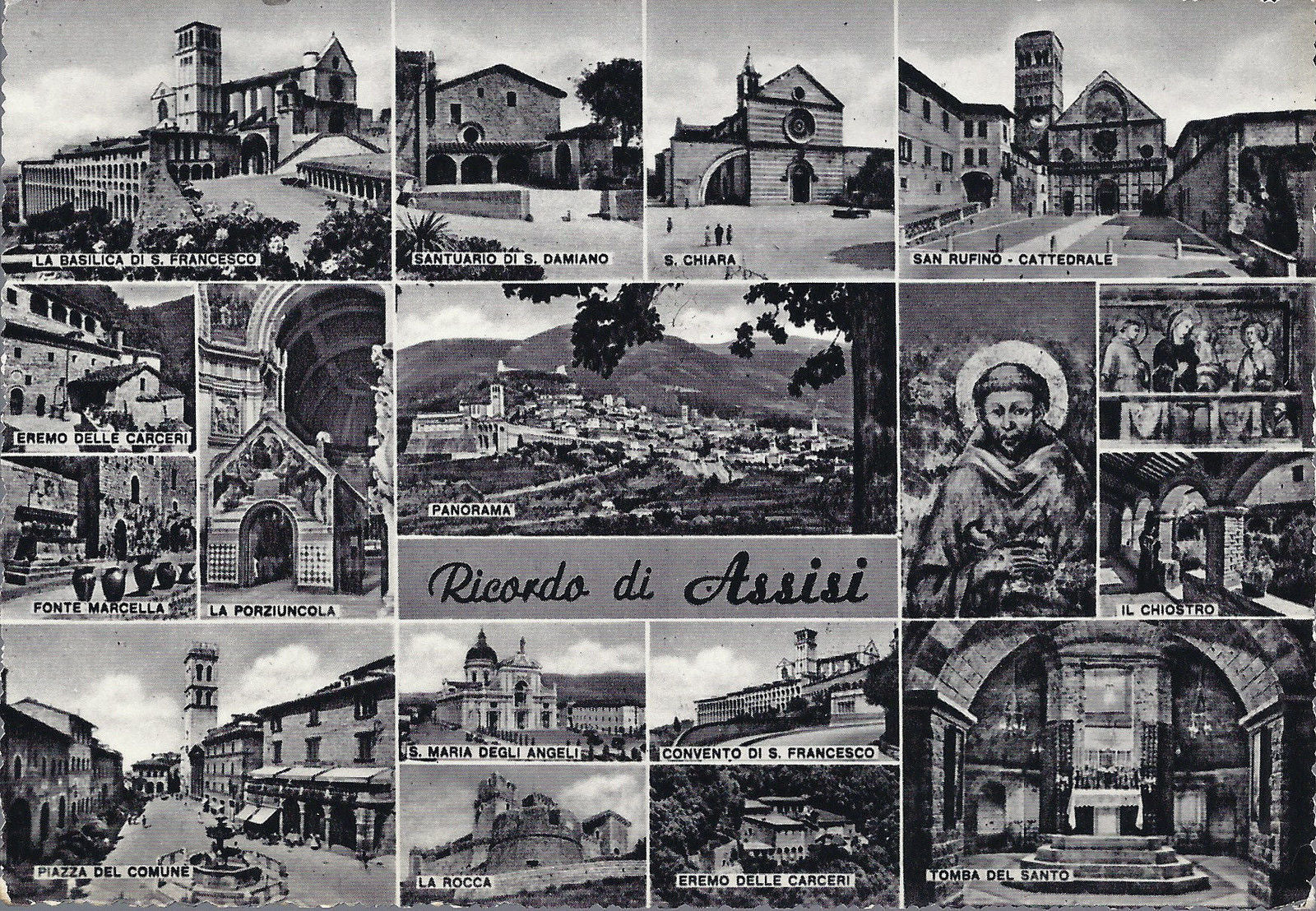 ASSISI - RICORDO - 15 VEDUTINE - NV