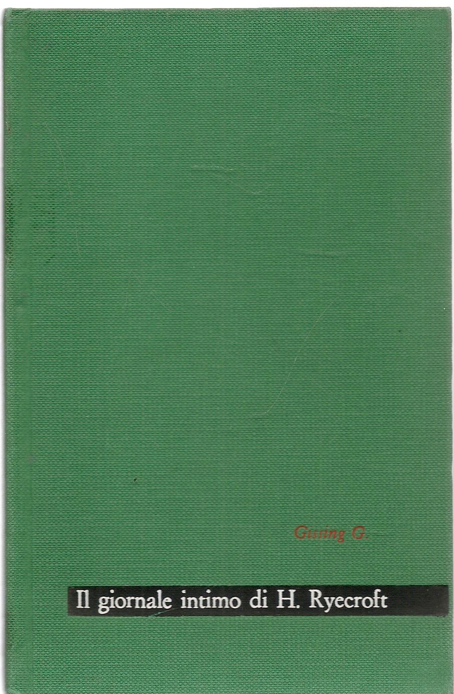 IL GIORNALE INTIMO DI H. RYECROFT - GEORGE GISSING