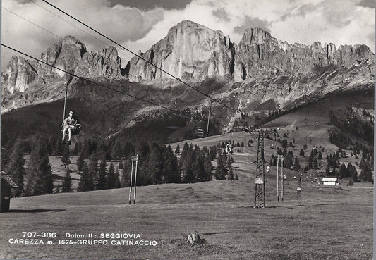 DOLOMITI - SEGGIOVIA CAREZZA - GRUPPO CATINACCIO - SESSELLIF