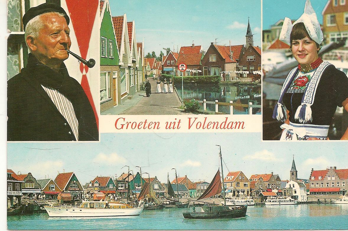 GROETEN UIT VOLENDAM - NEDERLAND - DUE VEDUTE - V1974