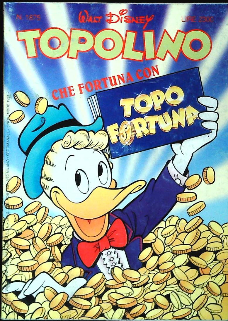 TOPOLINO N. 1875 - 3 NOVEMBRE 1991