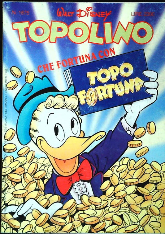 TOPOLINO N. 1875 - 3 NOVEMBRE 1991