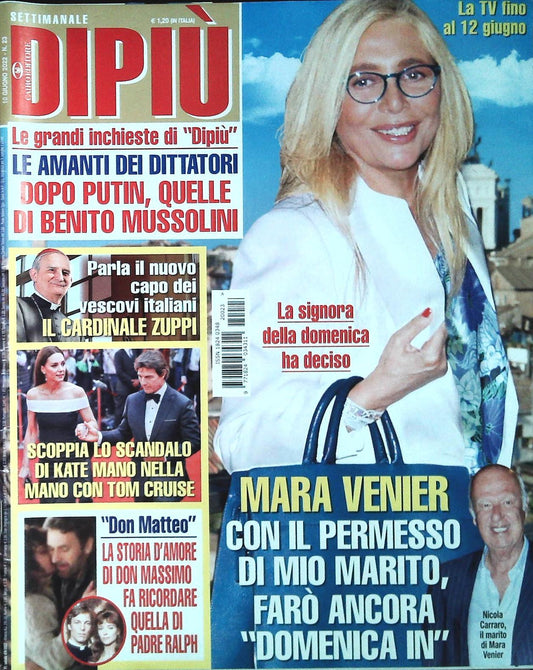 DI PIU' 10 GIUGNO 2022 - MARA VENIER - CARDINALE ZUPPI - STROMBOLI