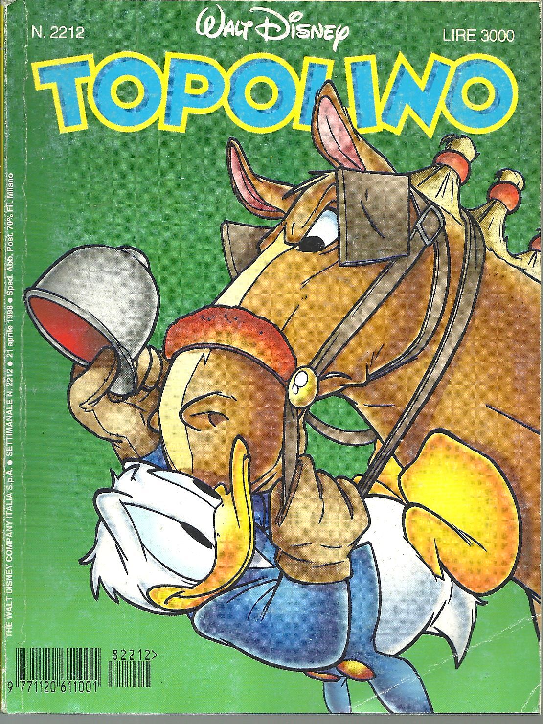 TOPOLINO N. 2212 - 21 APRILE 1998