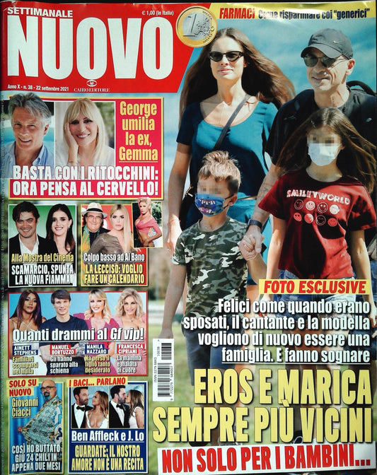 SETTIMANALE NUOVO 22 SETTEMBRE 2021 - EROS E MARICA-SCAMARCIO-LECCISO-OUTLET DEL