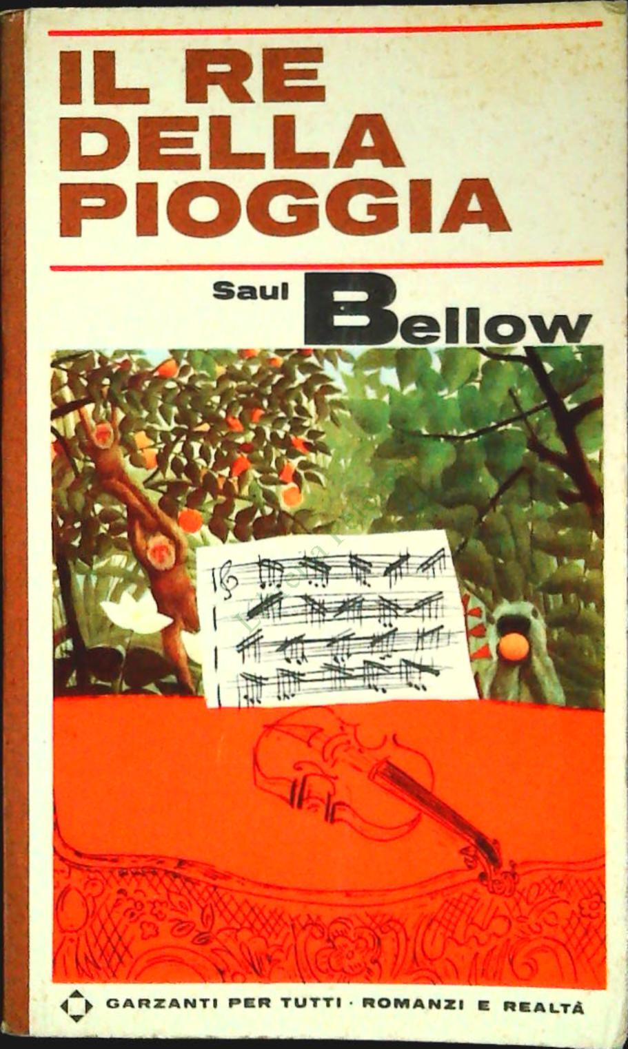 IL RE DELLA PIOGGIA -SAUL BELLOW - GARZANTI 1966 - OUTLET DEL LIBRO