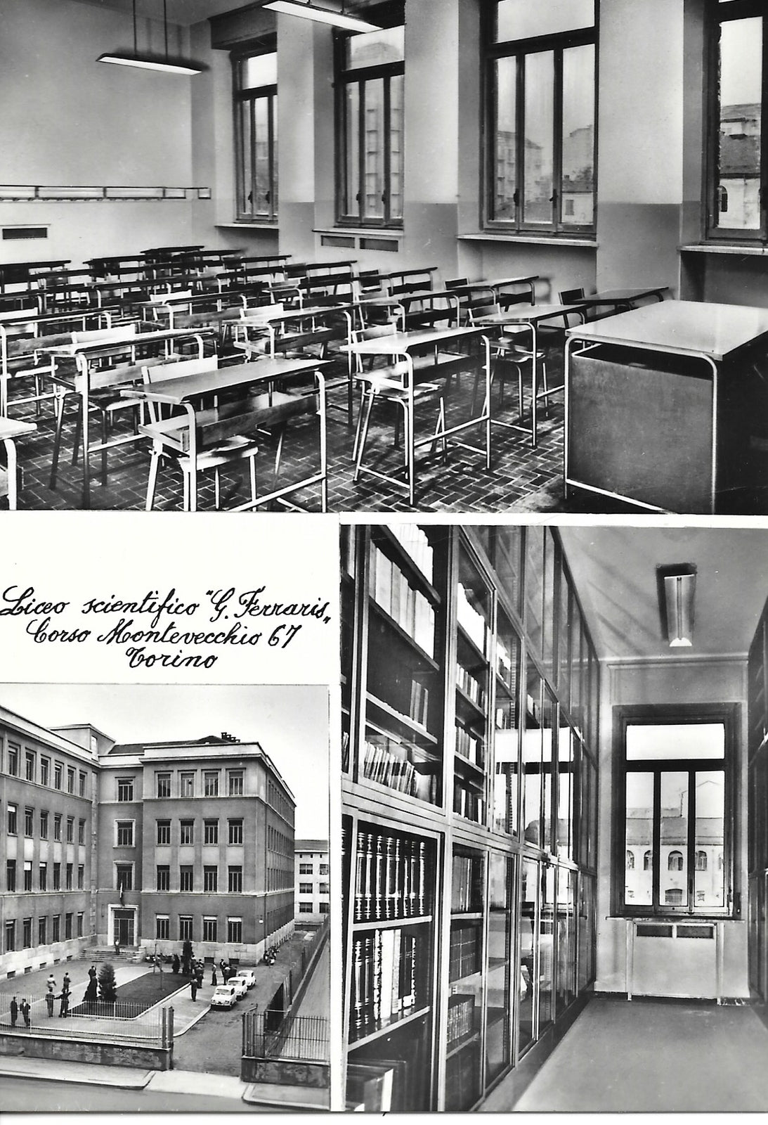 TORINO - LICEO SCIENTIFICO G. FERRARIS - 3 IMMAGINI - V1960