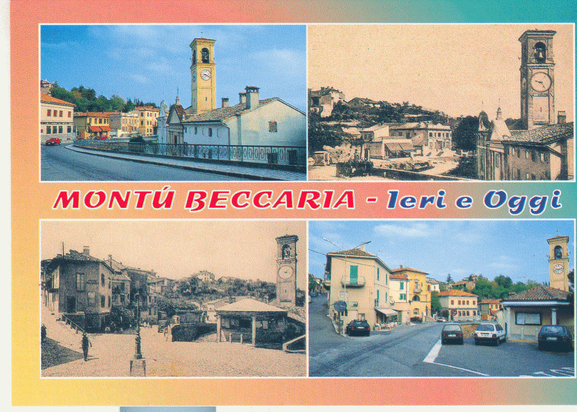 MONTU' BECCARIA Ieri e Oggi - 4 VEDUTE - NV