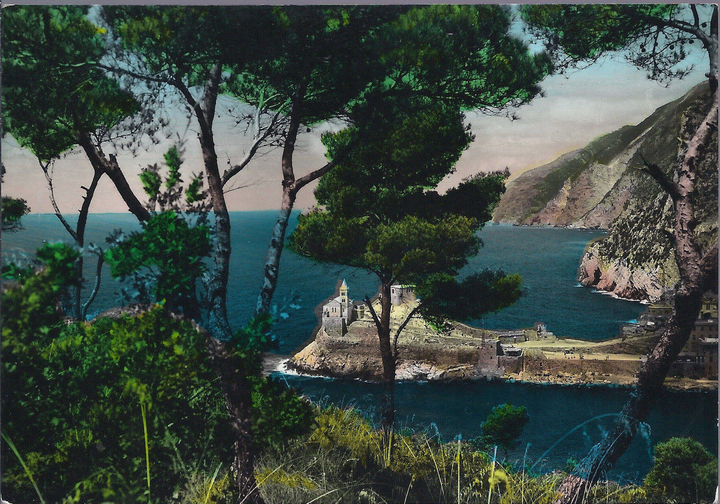 PORTOVENERE - GOLFO DI LA SPEZIA - V1955 - ACQUERELLATA