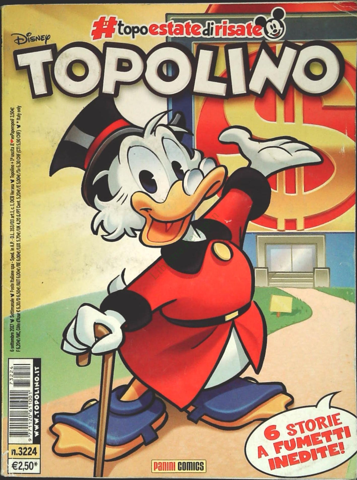 TOPOLINO N. 3224 - 6 SETTEMBRE 2017