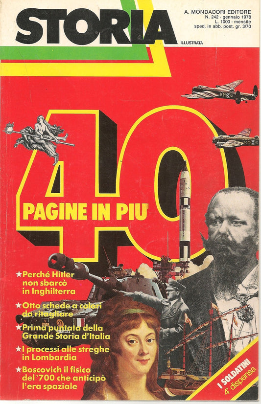 STORIA ILLUSTRATA N. 242 - GENNAIO 1978 - PERCHE HITLER NON SBARCO' IN AMERICA