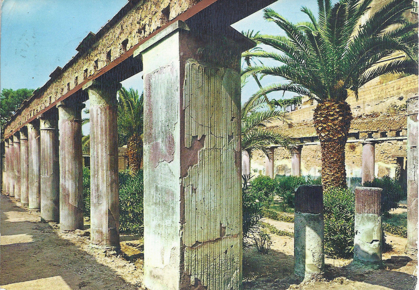 ERCOLANO - CASA D'ARGO - PERISTILIO - V 1963 - FG