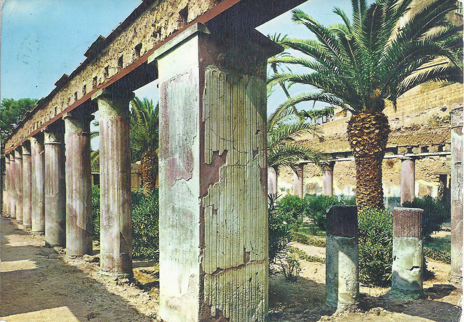 ERCOLANO - CASA D'ARGO - PERISTILIO - V 1963 - FG
