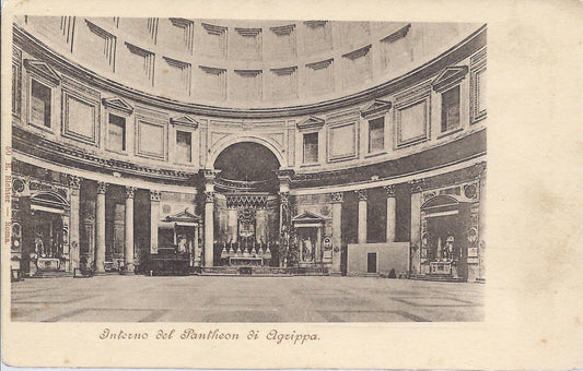 ROMA - INTERNO DEL PANTHEON DI AGRIPPA - NV - DORSO UNITO