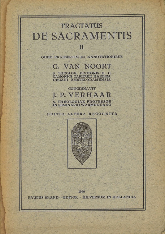 TRACATATUS DE SACRAMENTI II - G. VAN NOORT