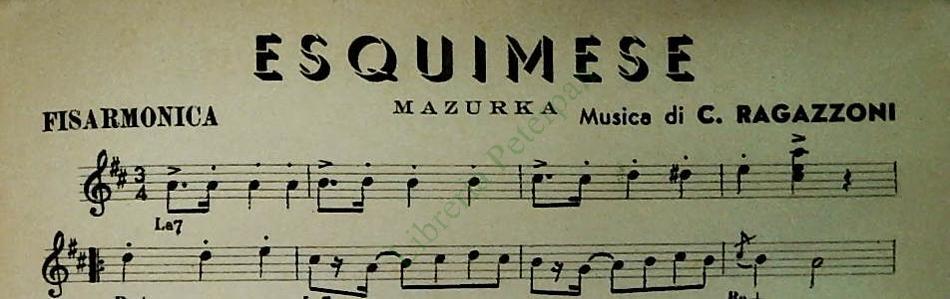 CAMPAGNOLI FACILI PER FISARMOPNICA - 3 BRANI - SPARTITO-SHEET MUSIC