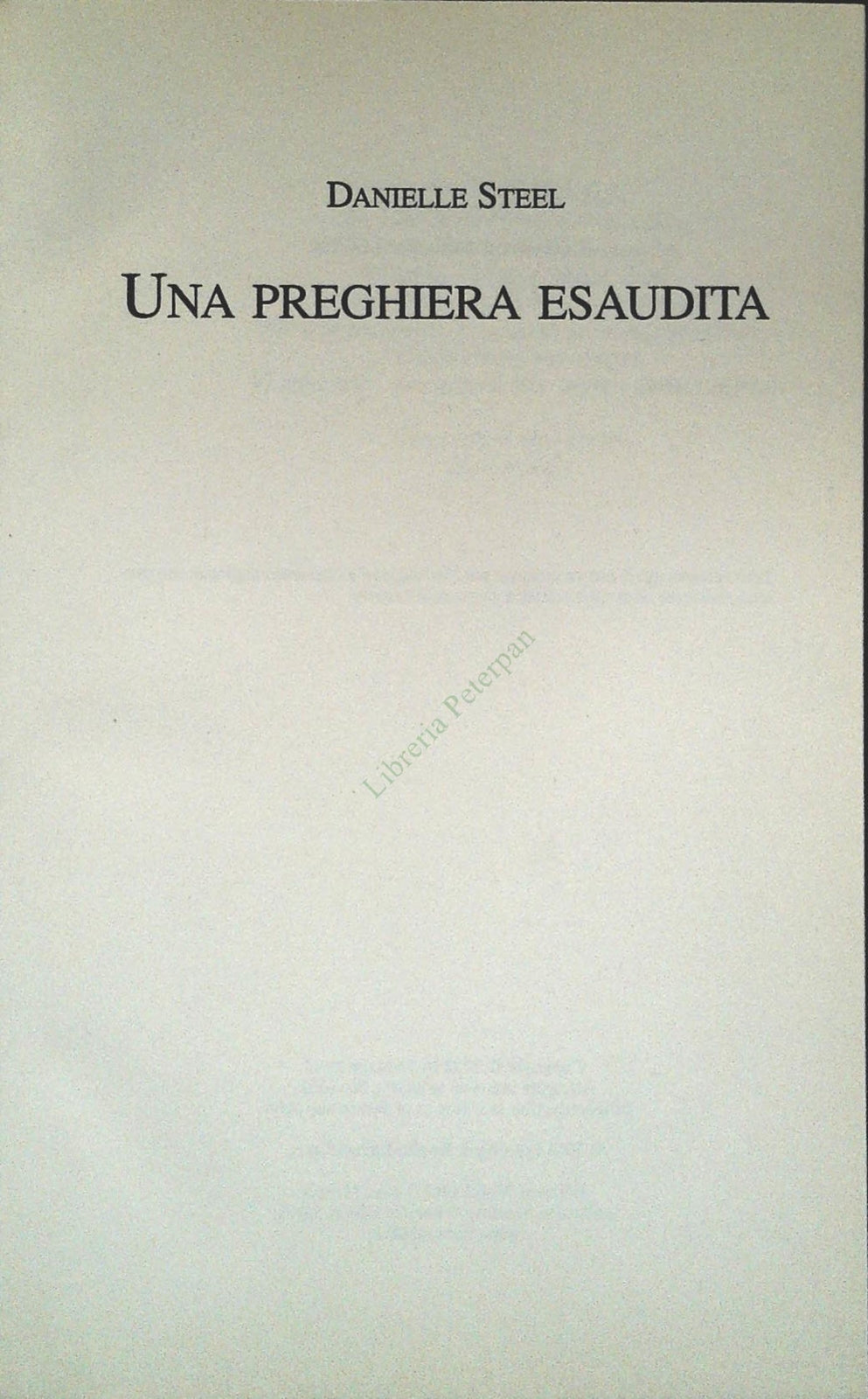 UNA PREGHIERA ESAUDITA - DANIELLE STEEL - MONDOLIBRI 2006 - OUTLET DEL LIBRO
