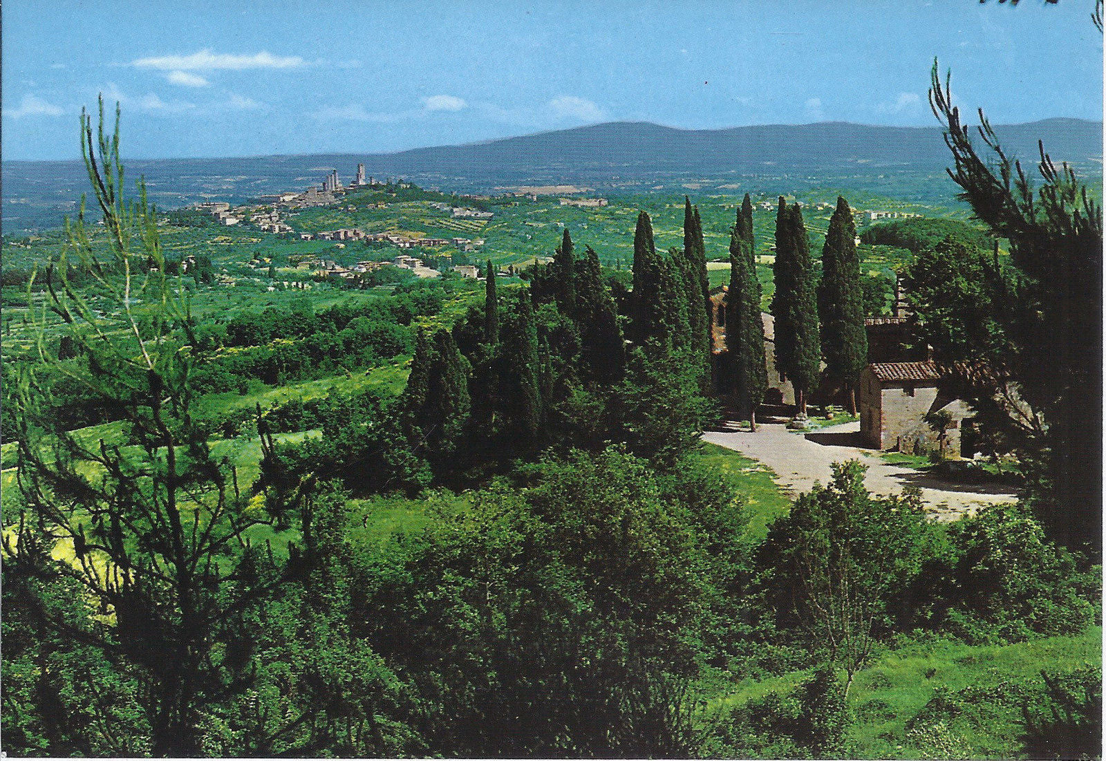 CITTA' DI SAN GIMIGNANO - VEDUTA DELLA CHIESA ROMANICA 