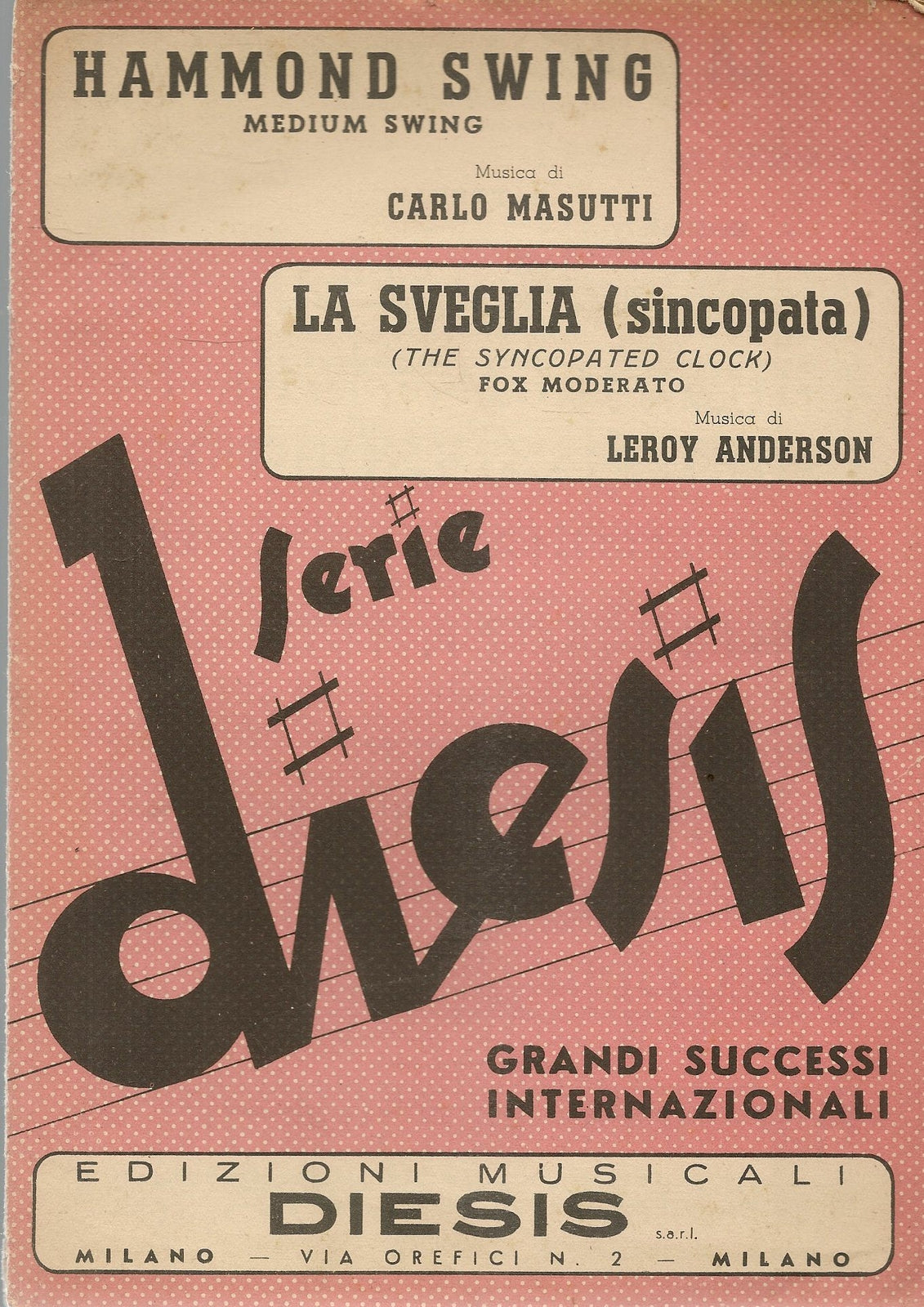 HAMMOND SWING - LA SVEGLIA - SPARTITO-SHEET MUSIC