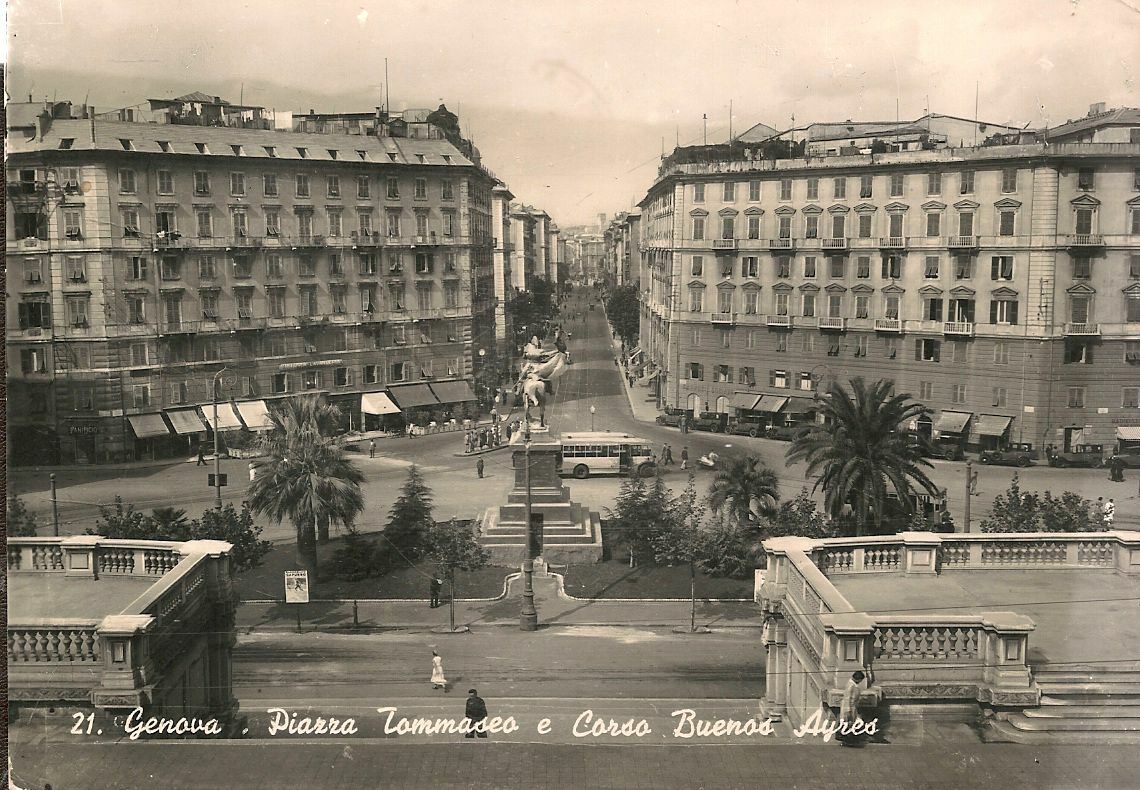 GENOVA - PIAZZA TOMMASEO E CORSO BUENOS AYRES - V