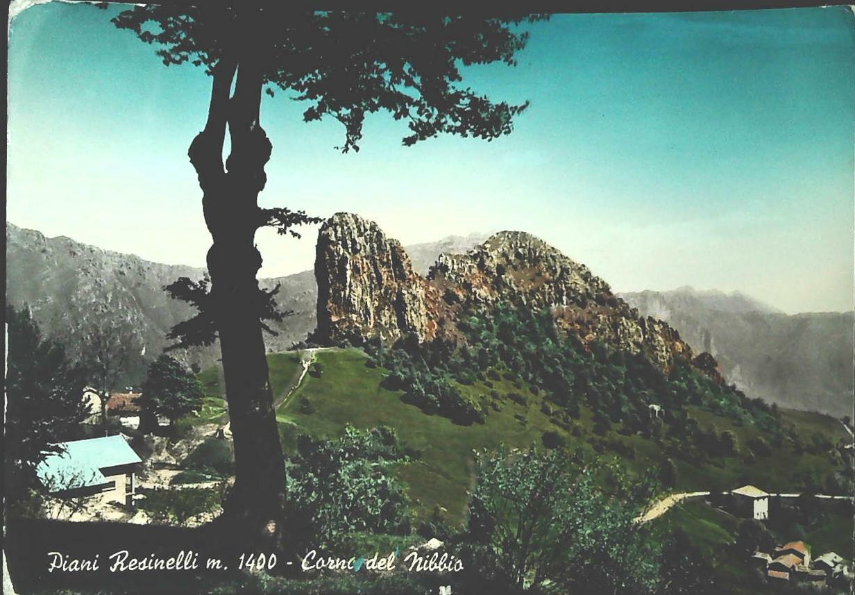 PIANI RESINELLI - CORNO DEL NIBBIO - ACQUARELLATA - V1963