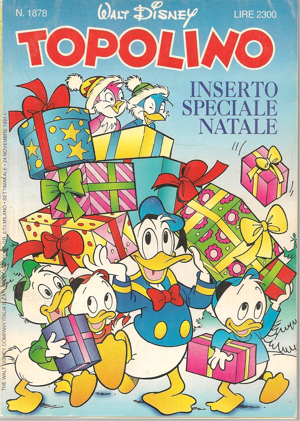 TOPOLINO N. 1878 - 24 NOVEMBRE 1991