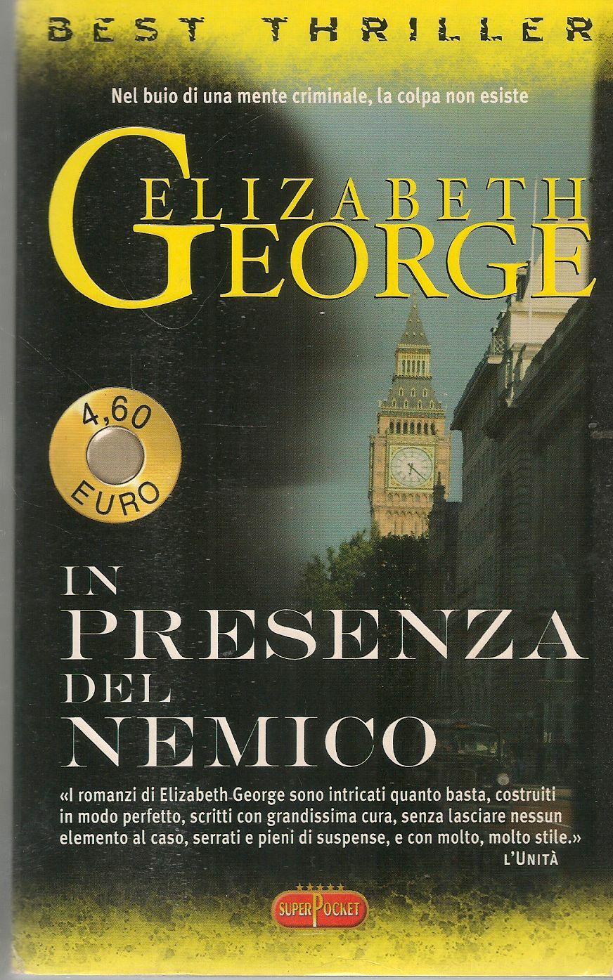 IN PRESENZA DEL NEMICO - ELIZABETH GEORGE - ED .SUPERPOCKET 2002