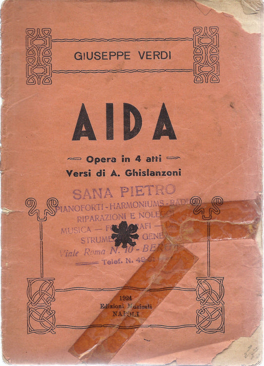 AIDA - G. VERDI # LIBRETTO D'OPERA - A. Ghislanzoni