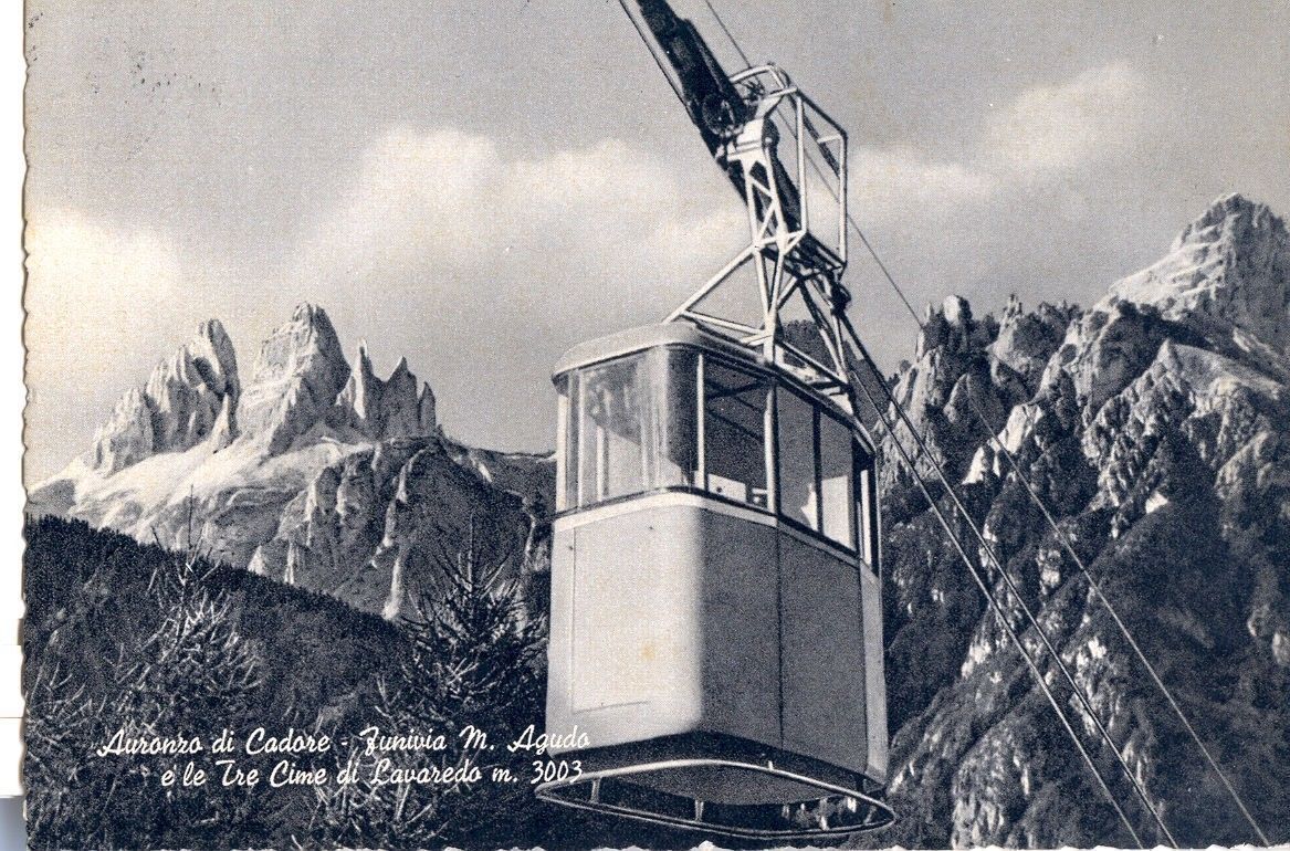 AURONZO - FUNIVIA M. AGUDO E TRE CIME LAVAREDO V1957