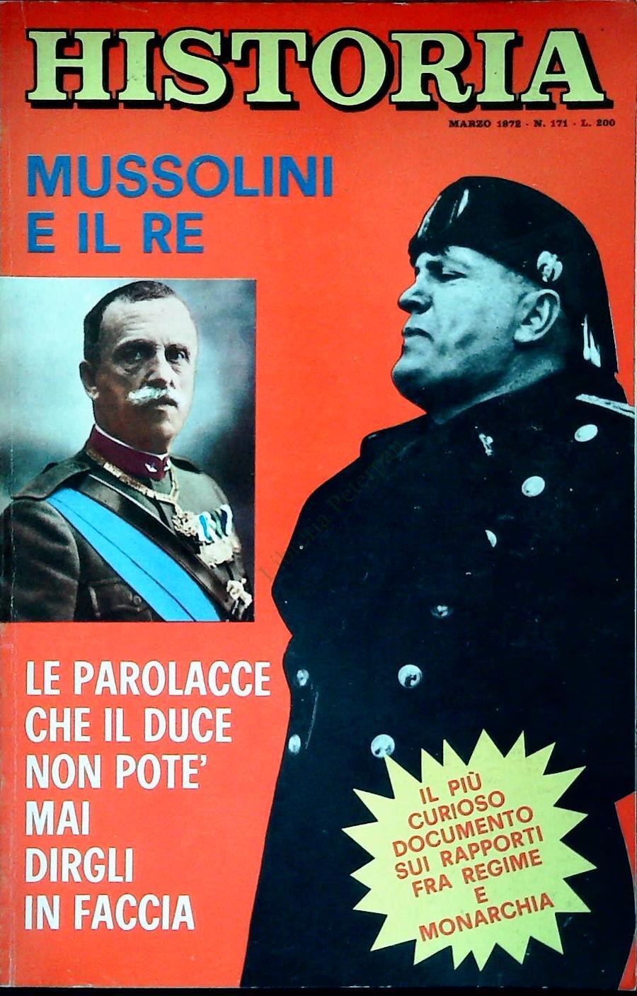 HISTORIA N. 171 - MARZO 1972 - MUSSOLINI E I LRE