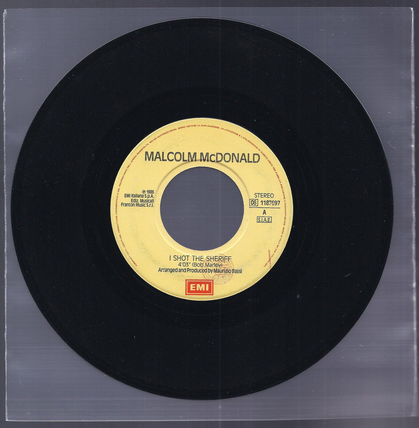 I SHOT THE SHERIFF - GOOD SHERIFF == MALCOLM McDONALD