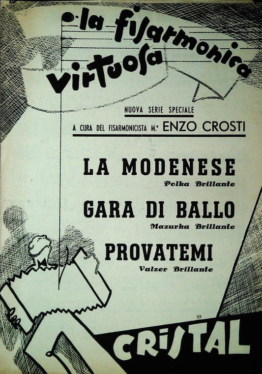 LA FISARMONICA VIRTUOSA -TRE BRANI - SPARTITO-SHEET MUSIC