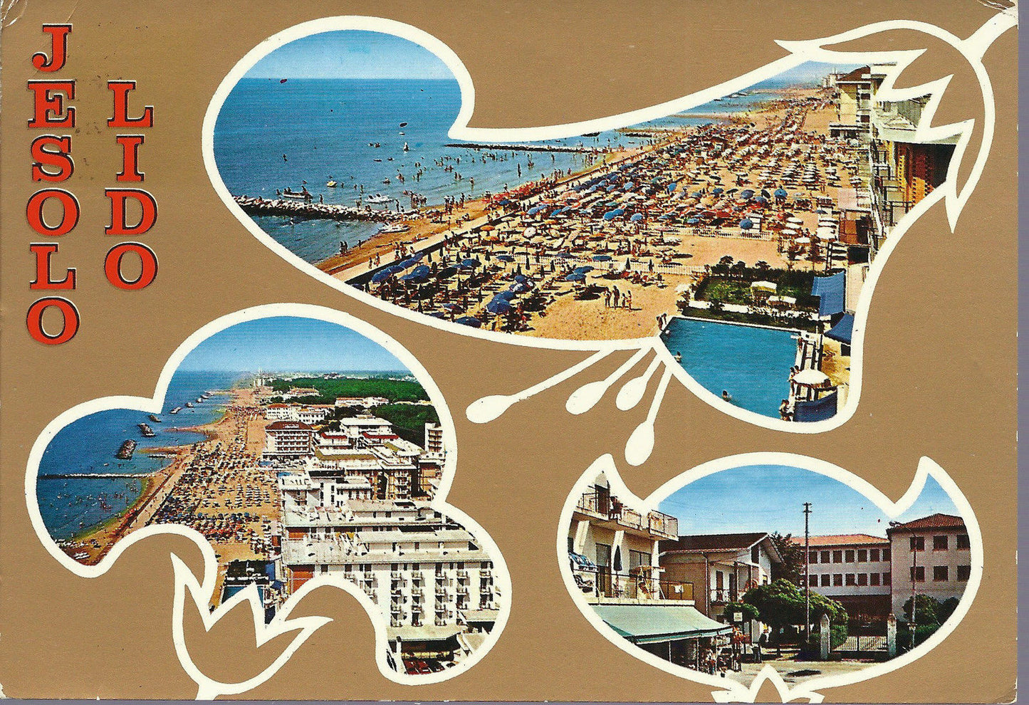 JESOLO LIDO - 3 VEDUTINE - V 1973 - FG