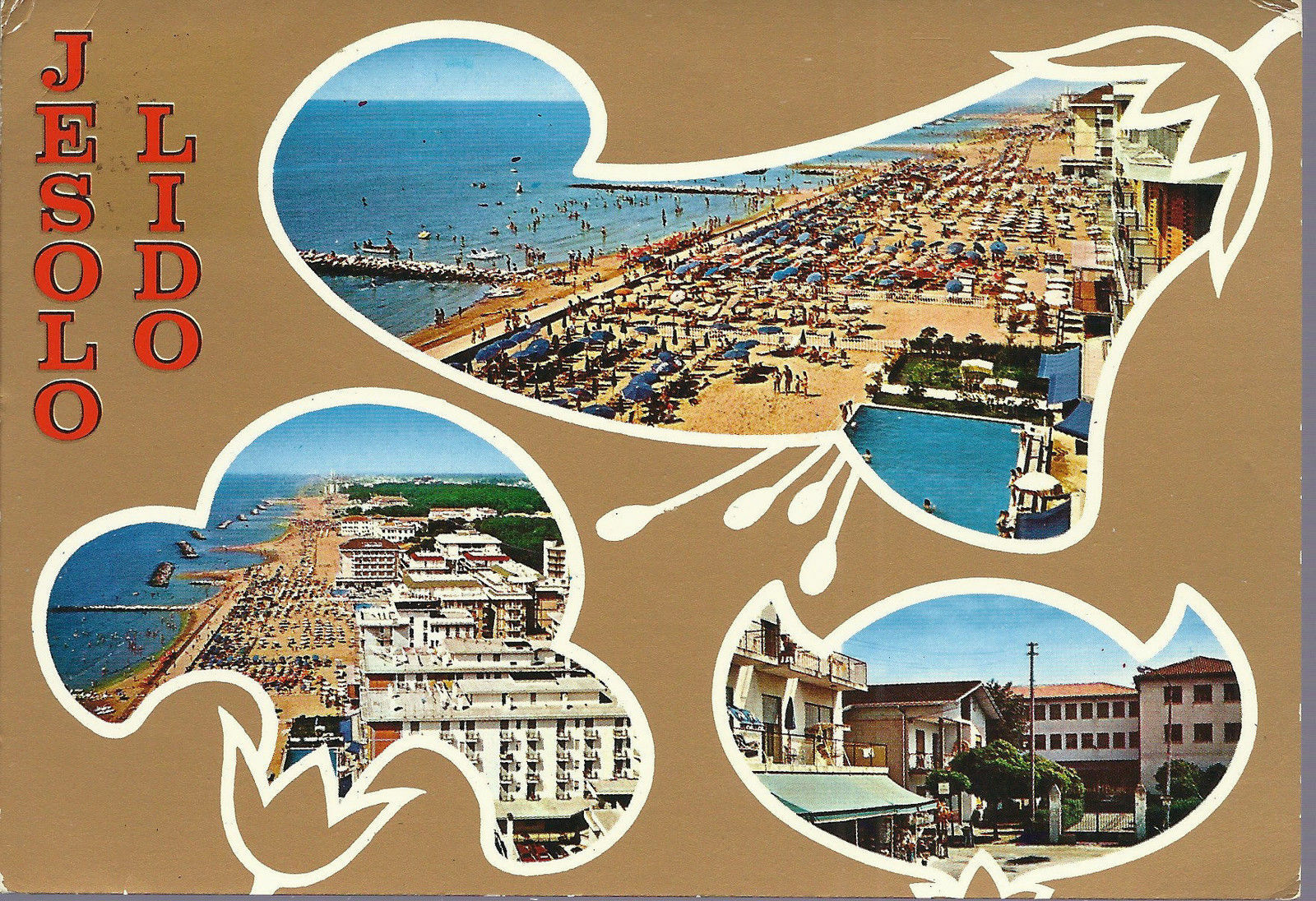 JESOLO LIDO - 3 VEDUTINE - V 1973 - FG