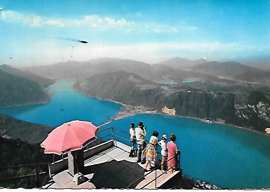 LANZO INTELVI -IL LAGO DI LUGANO E IL PONTE DI MELIDE - V1964